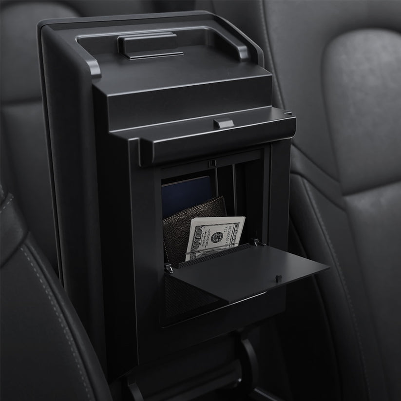 Skrytý úložný box Spigen Tesla Center Console Organizer Hidden Storage Box - černý - iSTYLE CZ