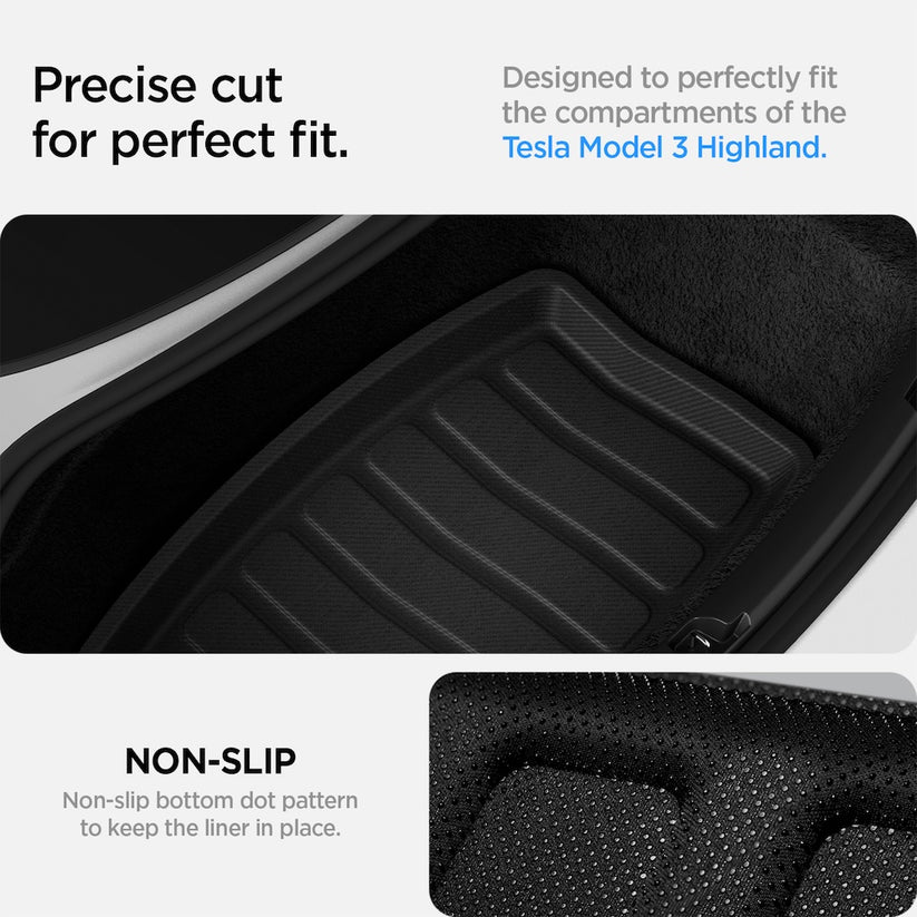 Podložka do kufru zadní Spigen Tesla Car Mat Rear Trunk - černá - iSTYLE CZ