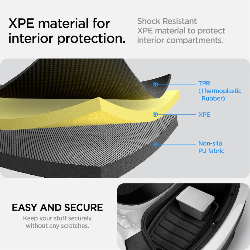 Podložka do kufru zadní Spigen Tesla Car Mat Rear Trunk - černá - iSTYLE CZ