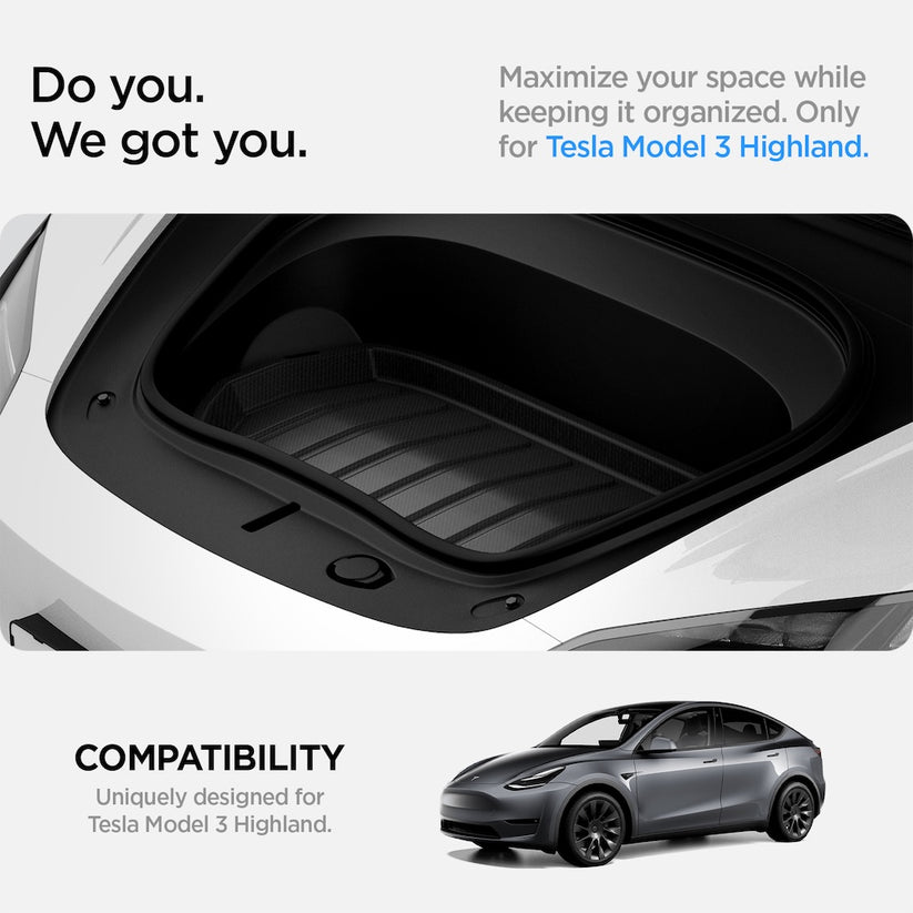 Podložka do kufru přední Spigen Tesla Car Mat Front Trunk - černá - iSTYLE CZ
