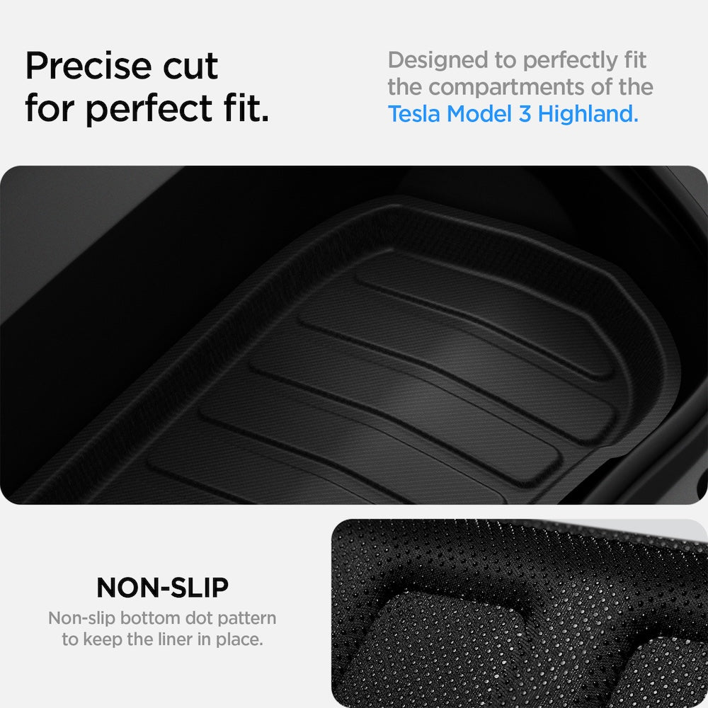 Podložka do kufru přední Spigen Tesla Car Mat Front Trunk - černá - iSTYLE CZ