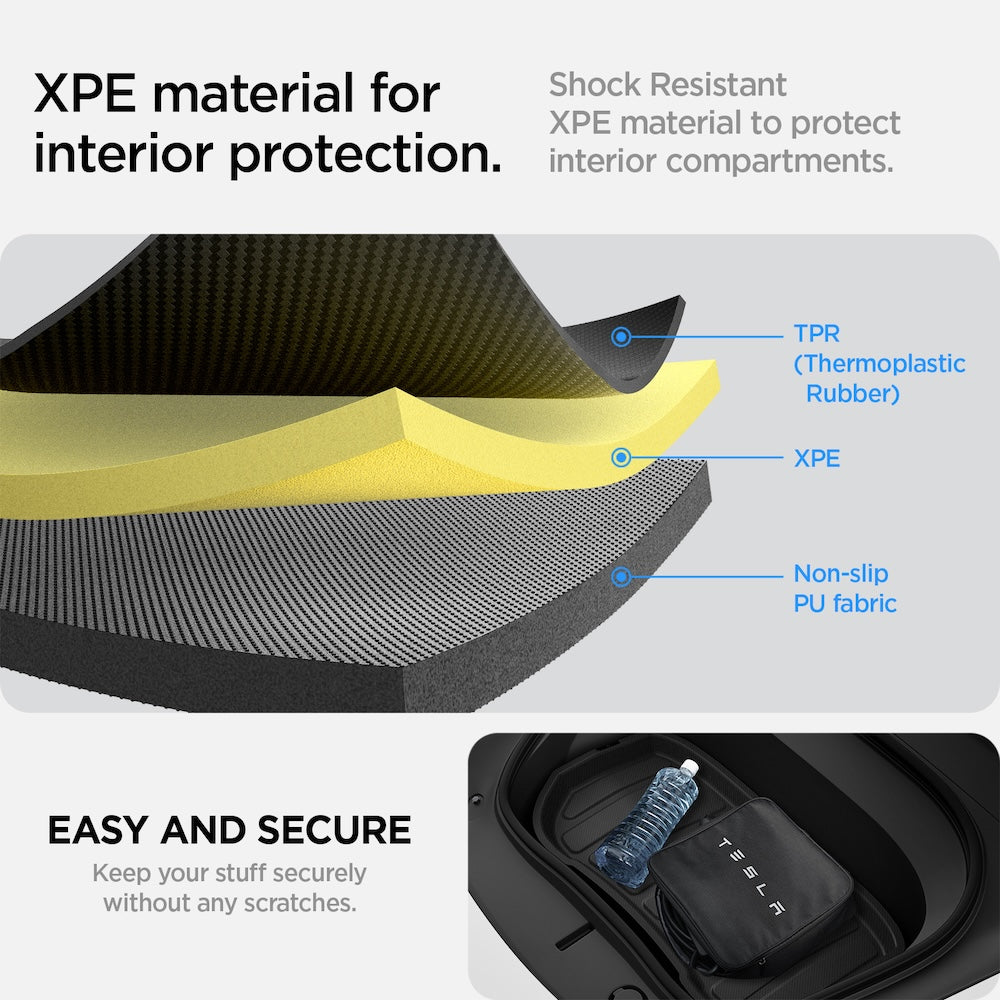 Podložka do kufru přední Spigen Tesla Car Mat Front Trunk - černá - iSTYLE CZ