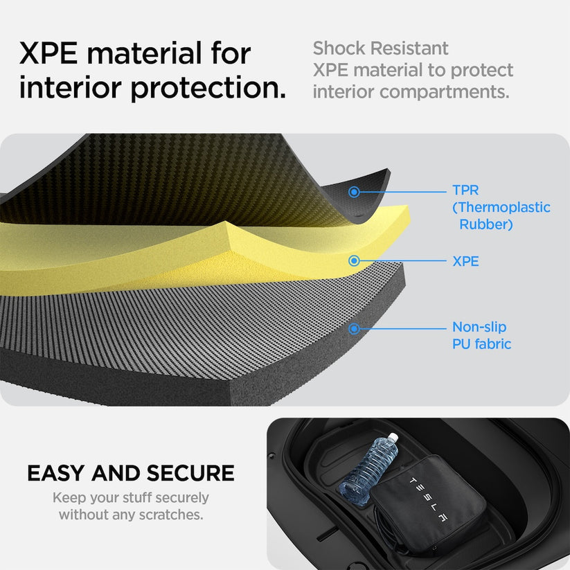 Podložka do kufru přední Spigen Tesla Car Mat Front Trunk - černá - iSTYLE CZ