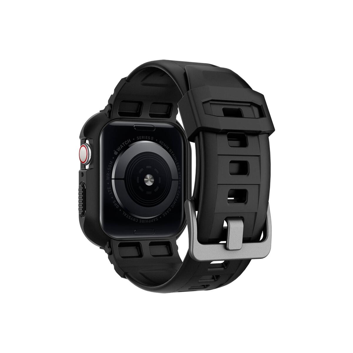 Řemínek pro Apple Watch 30/40/41 mm Spigen Rugged Armor Pro - černá - iSTYLE CZ