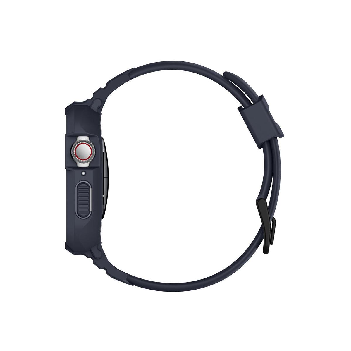 Ochranný kryt s řemínkem na Apple Watch 44 mm Spigen Rugged Armor Pro - šedý