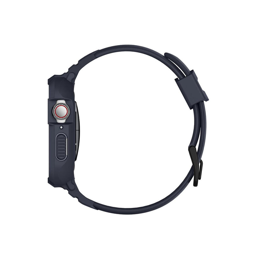 Ochranný kryt s řemínkem na Apple Watch 44 mm Spigen Rugged Armor Pro - šedý