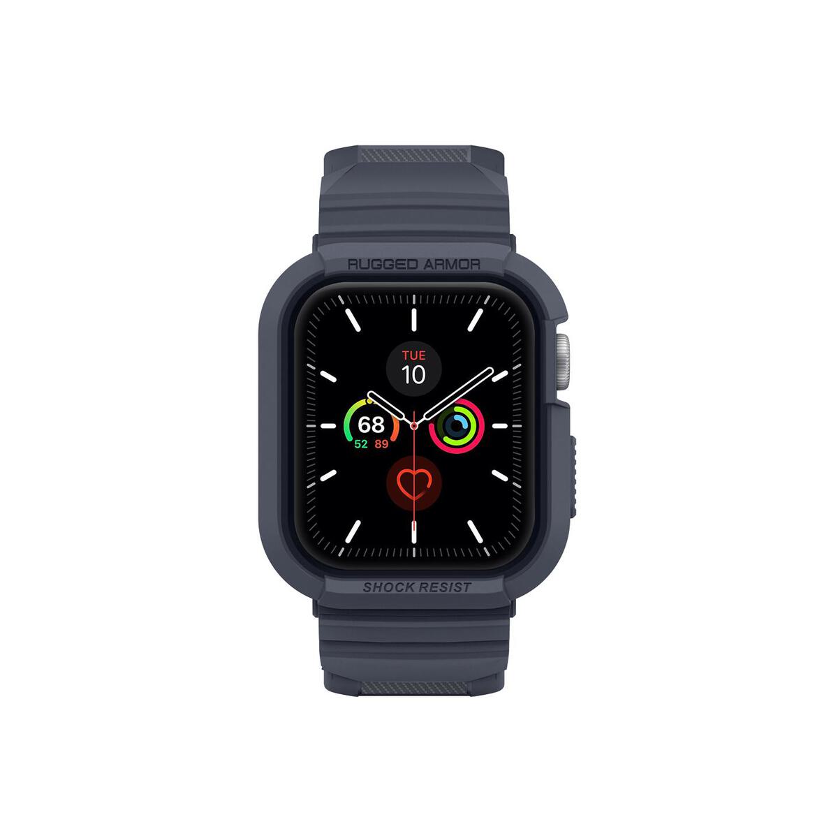 Ochranný kryt s řemínkem na Apple Watch 44 mm Spigen Rugged Armor Pro - šedý