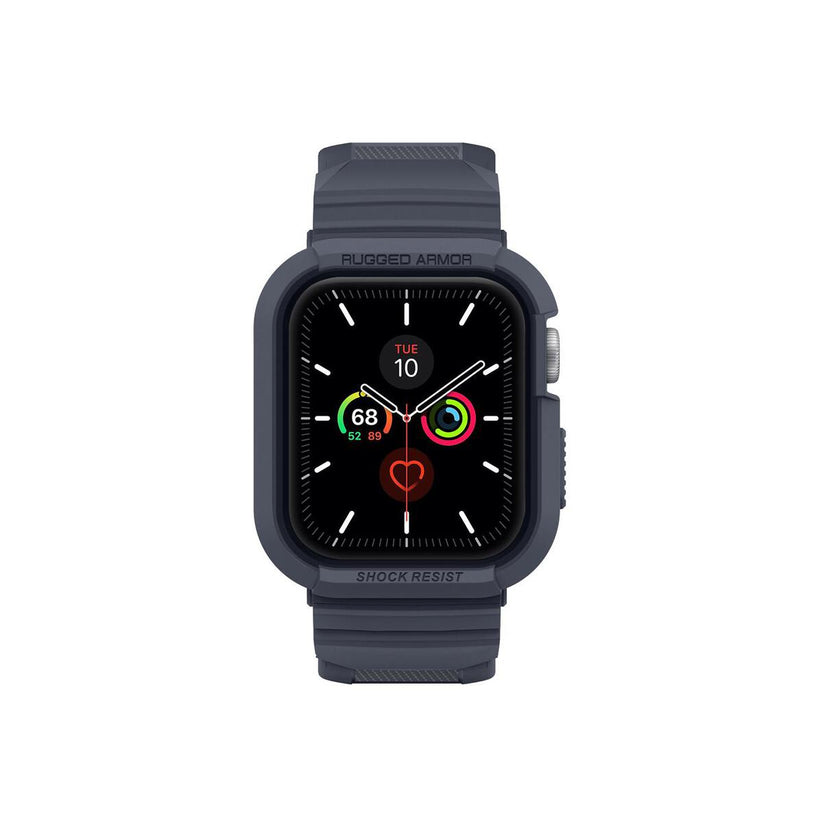 Ochranný kryt s řemínkem na Apple Watch 44 mm Spigen Rugged Armor Pro - šedý