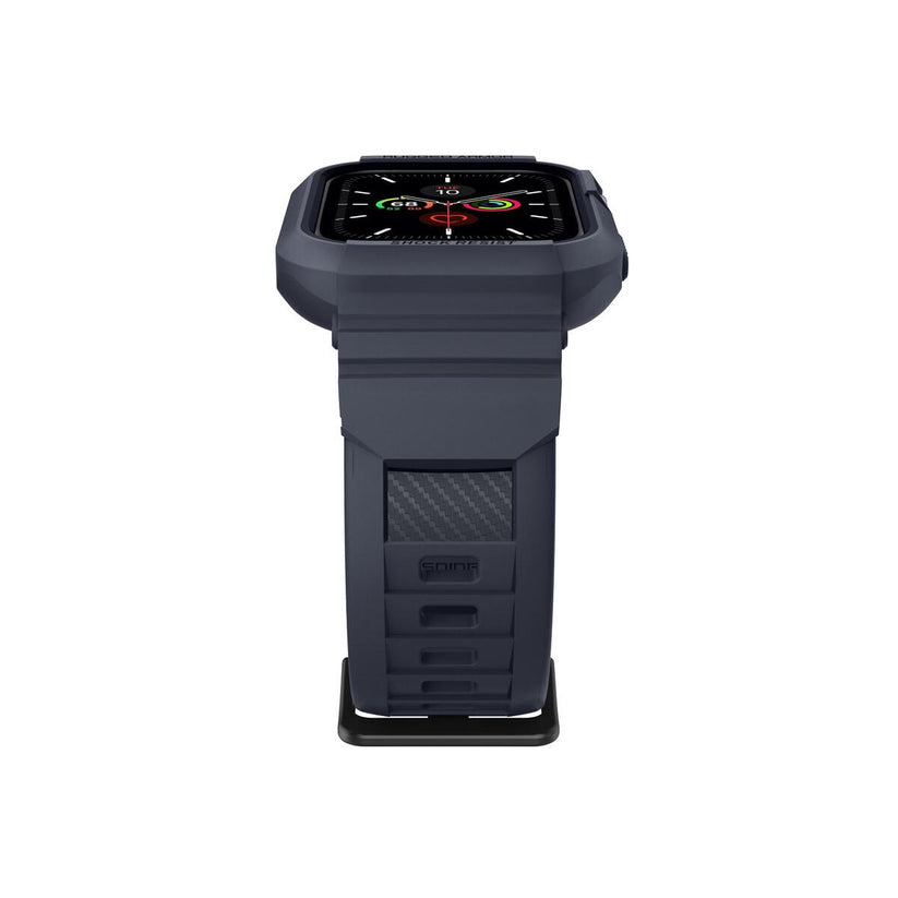 Ochranný kryt s řemínkem na Apple Watch 44 mm Spigen Rugged Armor Pro - šedý
