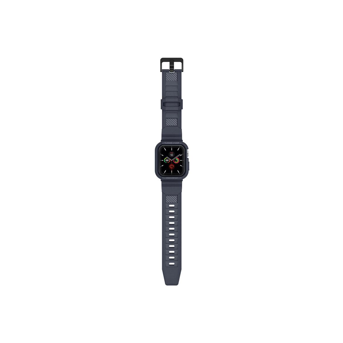 Ochranný kryt s řemínkem na Apple Watch 44 mm Spigen Rugged Armor Pro - šedý