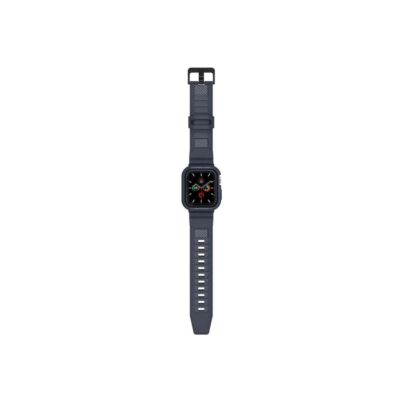 Ochranný kryt s řemínkem na Apple Watch 44 mm Spigen Rugged Armor Pro - šedý