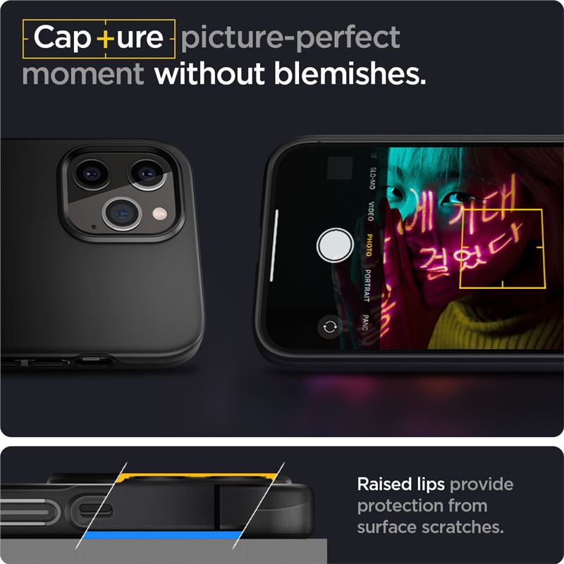 Kryt na iPhone 12 a 12 Pro Spigen Thin Fit - černý