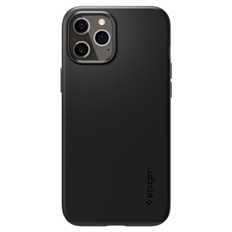 Kryt na iPhone 12 a 12 Pro Spigen Thin Fit - černý