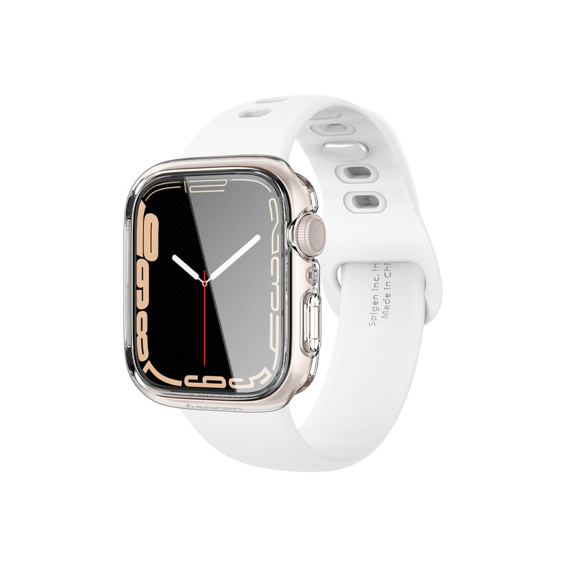 Ochranný kryt na Apple Watch 7 45 mm Spigen Ultra Hybrid - průhledný