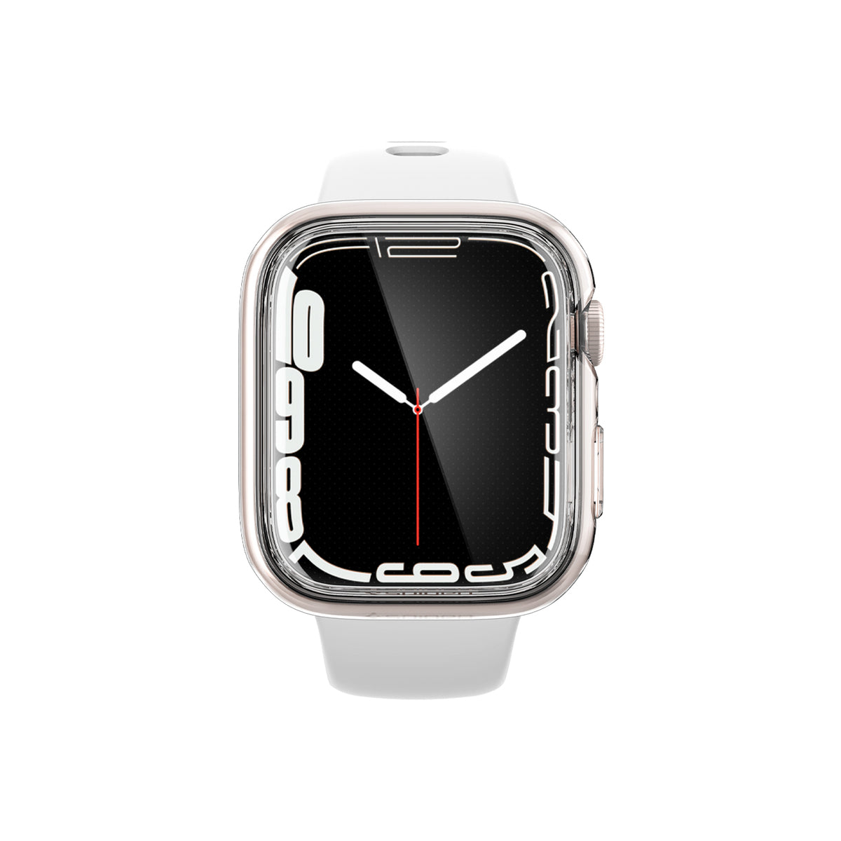 Ochranný kryt na Apple Watch 7 45 mm Spigen Ultra Hybrid - průhledný