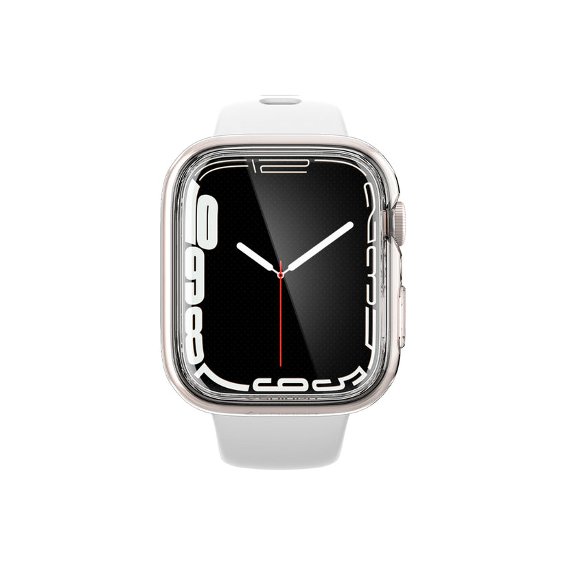 Ochranný kryt na Apple Watch 7 45 mm Spigen Ultra Hybrid - průhledný