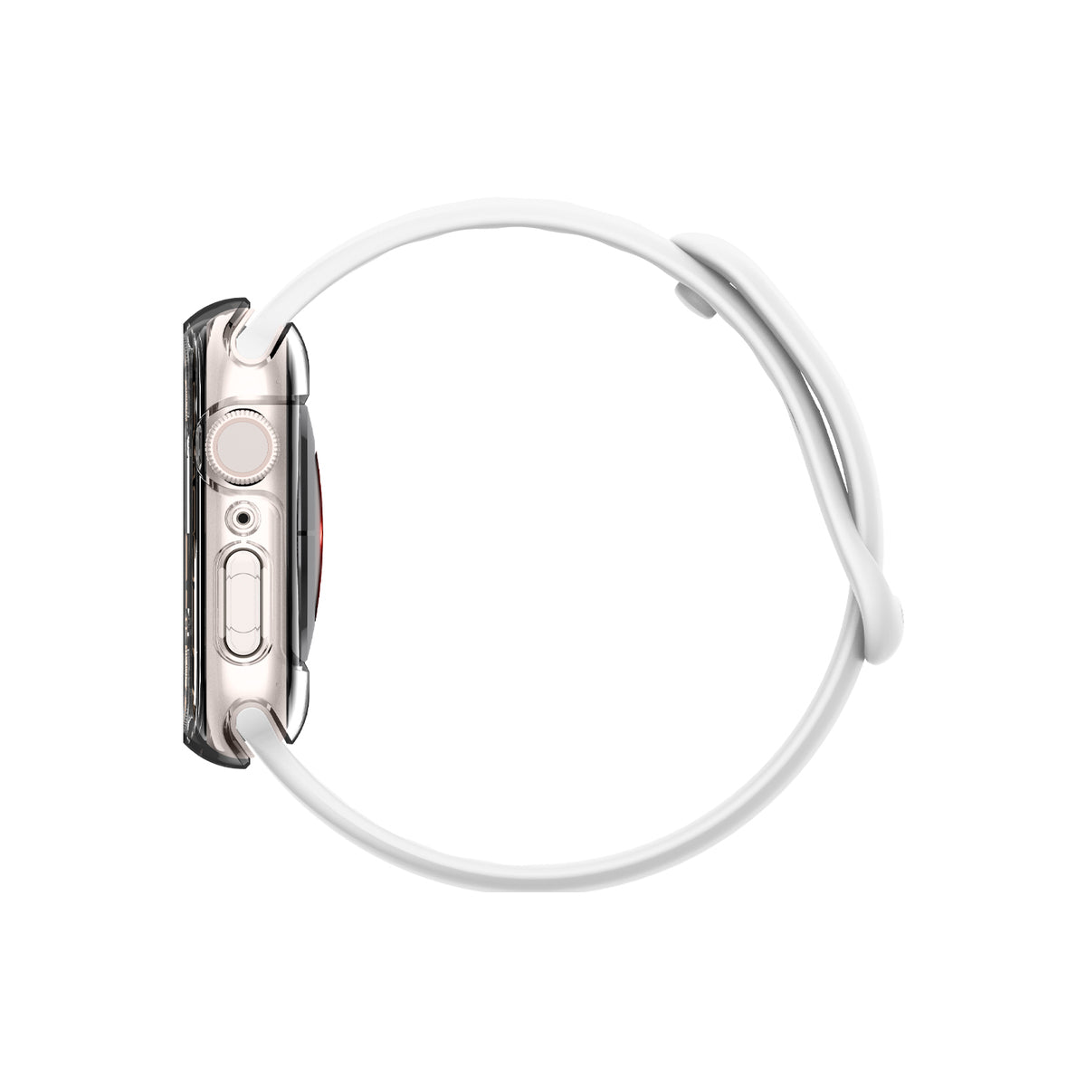 Ochranný kryt na Apple Watch 7 45 mm Spigen Ultra Hybrid - průhledný