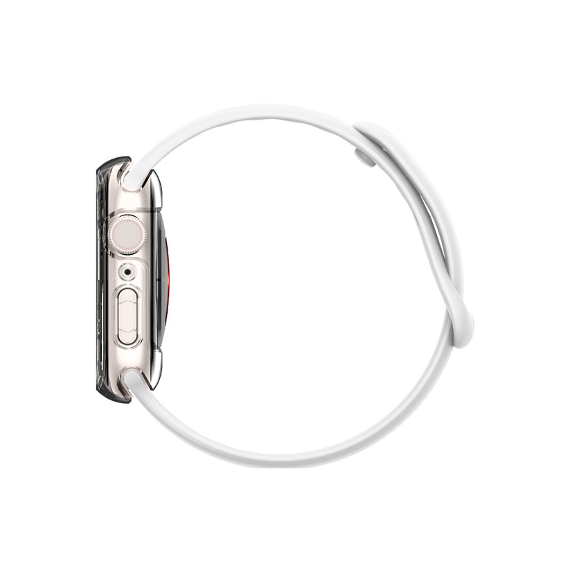 Ochranný kryt na Apple Watch 7 45 mm Spigen Ultra Hybrid - průhledný