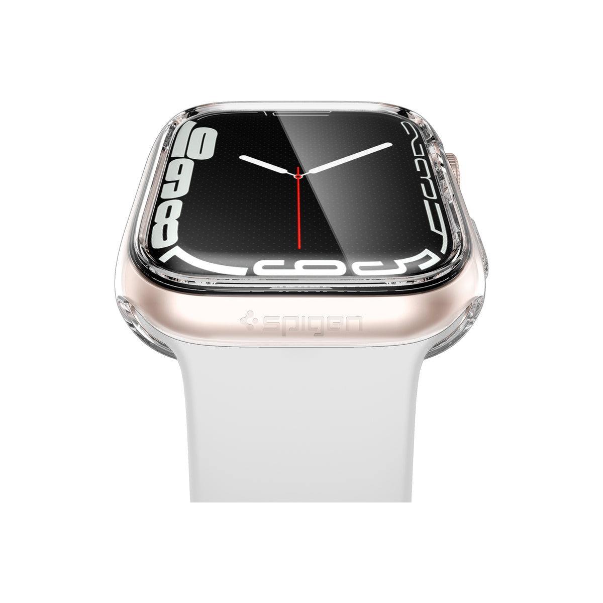 Ochranný kryt na Apple Watch 7 45 mm Spigen Ultra Hybrid - průhledný