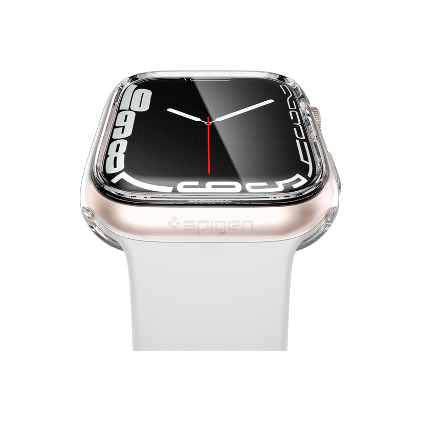 Ochranný kryt na Apple Watch 7 45 mm Spigen Ultra Hybrid - průhledný