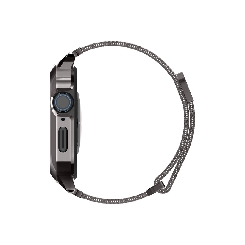 Řemínek pro Apple Watch 42/44/45/49 mm Spigen Metal Fit Pro - šedý - iSTYLE CZ