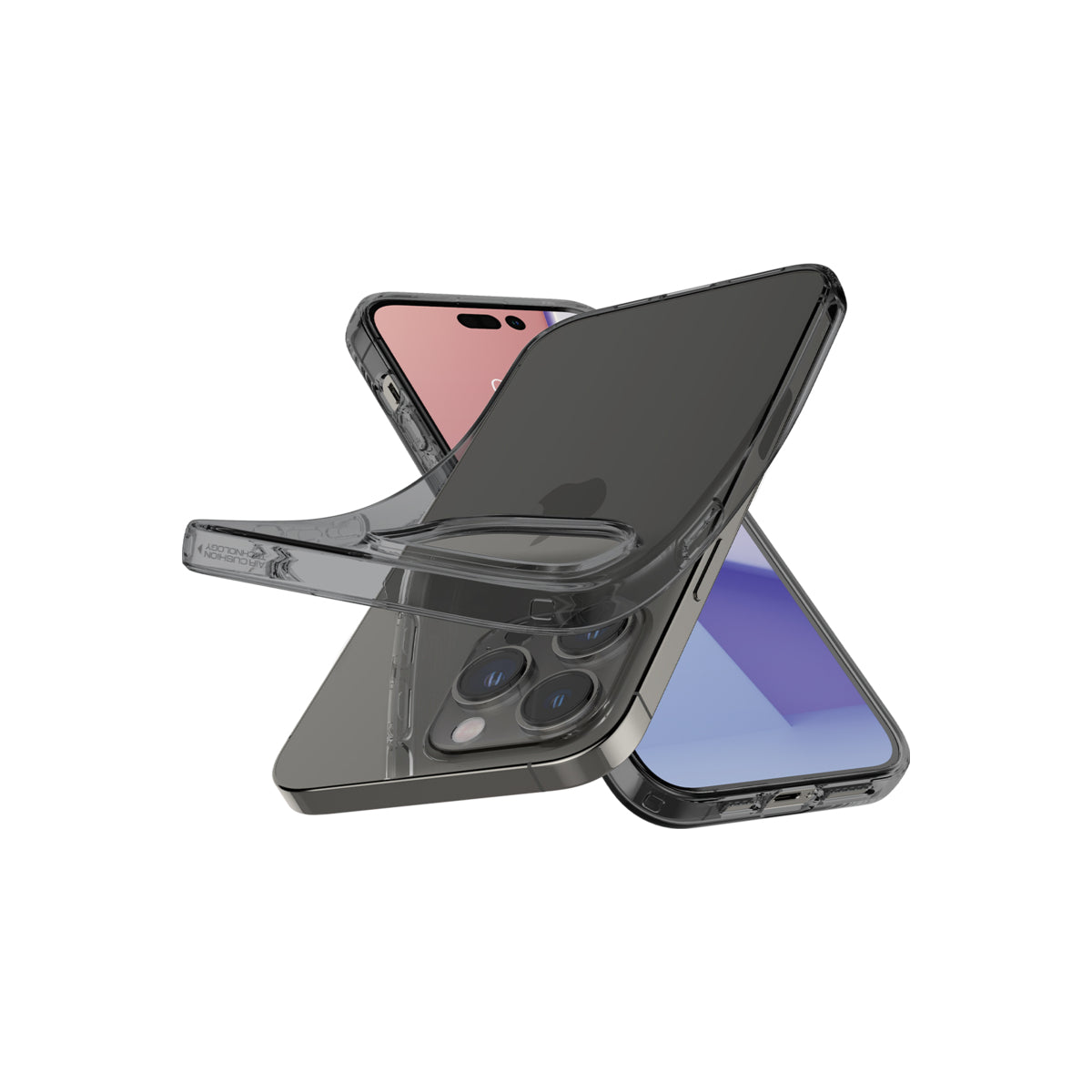 Kryt na iPhone 14 Pro Spigen Crystal Flex - šedý