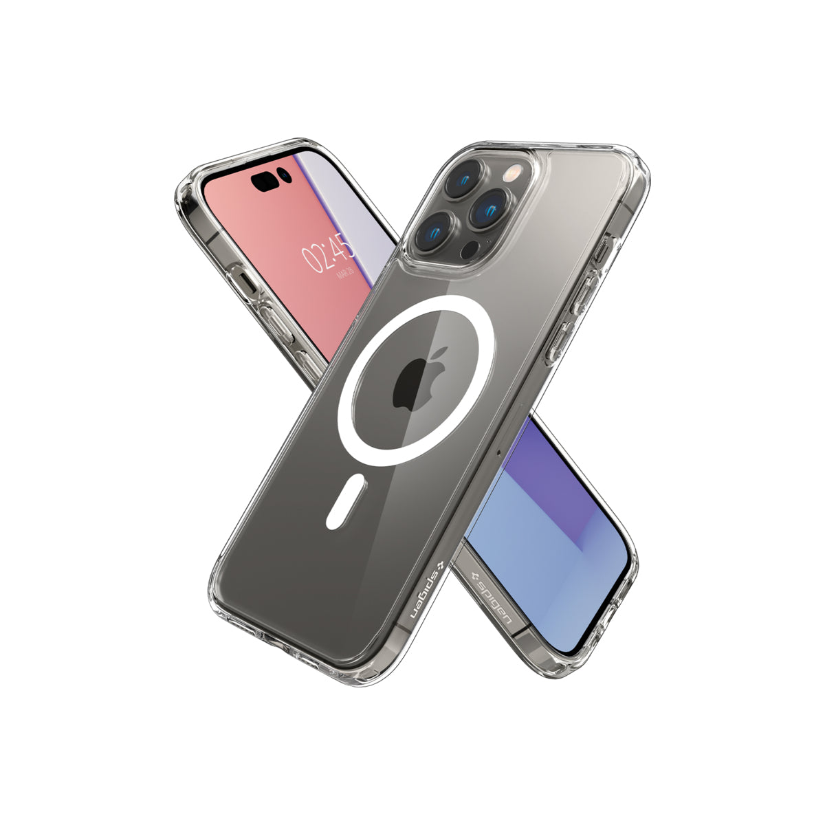 MagSafe kryt na iPhone 14 Pro Max Spigen Crystal Hybrid Mag - bílý - iSTYLE CZ