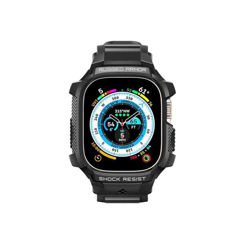 Řemínek pro Apple Watch Ultra 49 mm Spigen Rugged Armor Pro - černý - iSTYLE CZ
