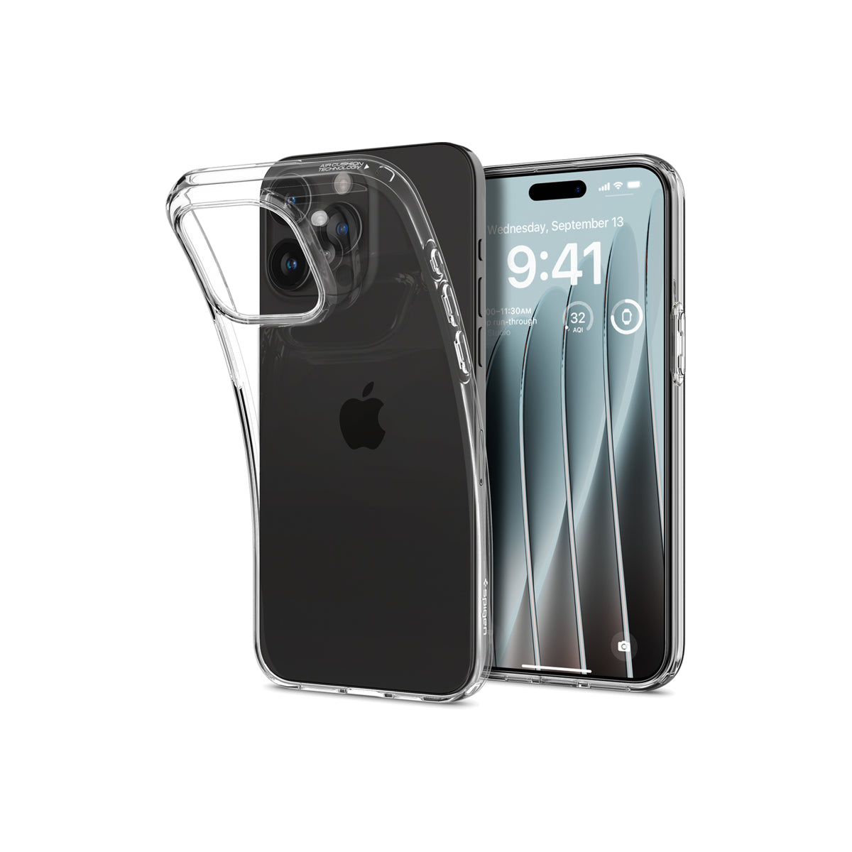 Kryt pro iPhone 15 Pro Max Spigen Crystal Flex - černý - iSTYLE CZ