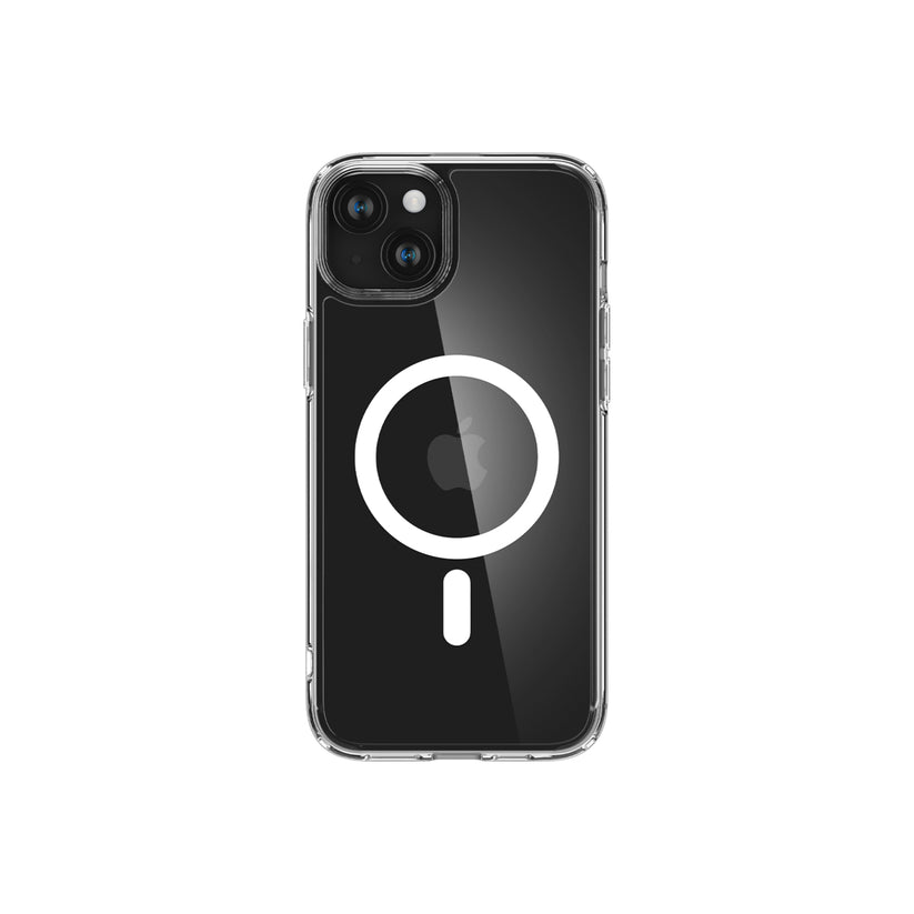 Kryt pro iPhone 15 Plus Spigen Crystal Hybrid MagSafe - bílý - iSTYLE CZ
