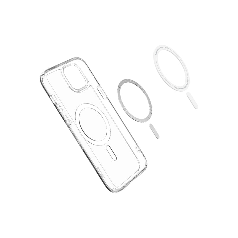 Kryt pro iPhone 15 Plus Spigen Crystal Hybrid MagSafe - bílý - iSTYLE CZ