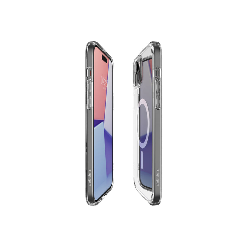 Kryt pro iPhone 15 Plus Spigen Crystal Hybrid MagSafe - bílý - iSTYLE CZ
