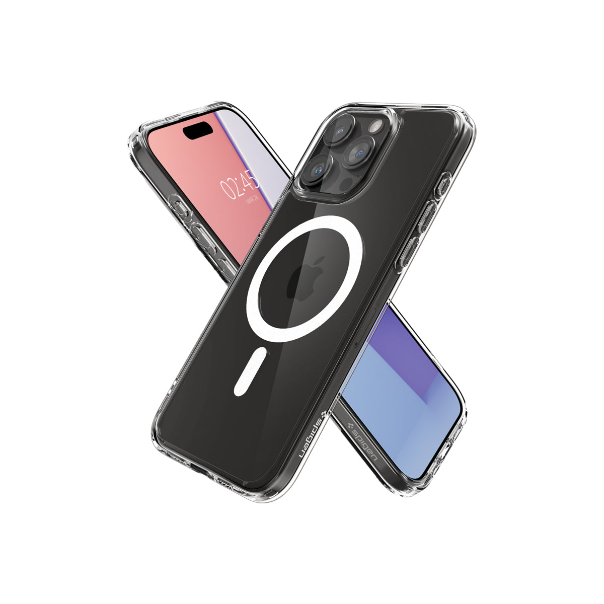 Kryt pro iPhone 15 Pro Max Spigen Crystal Hybrid MagSafe - bílý - iSTYLE CZ