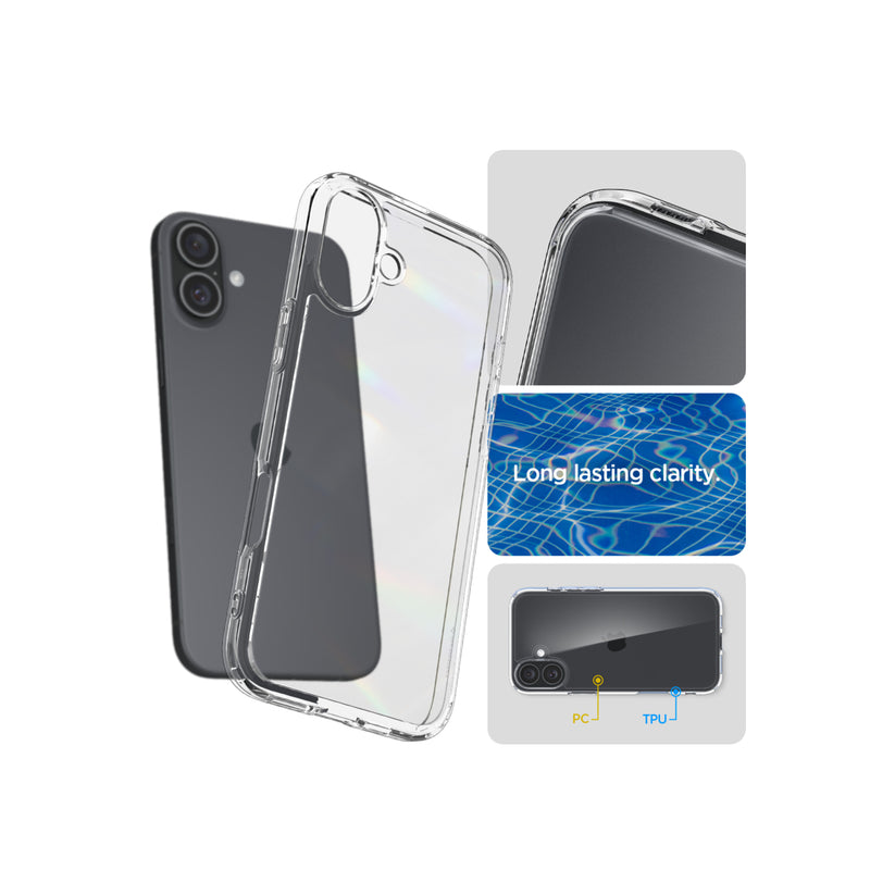 Kryt pro iPhone 16 Spigen Crystal Hybrid - průhledný - iSTYLE CZ