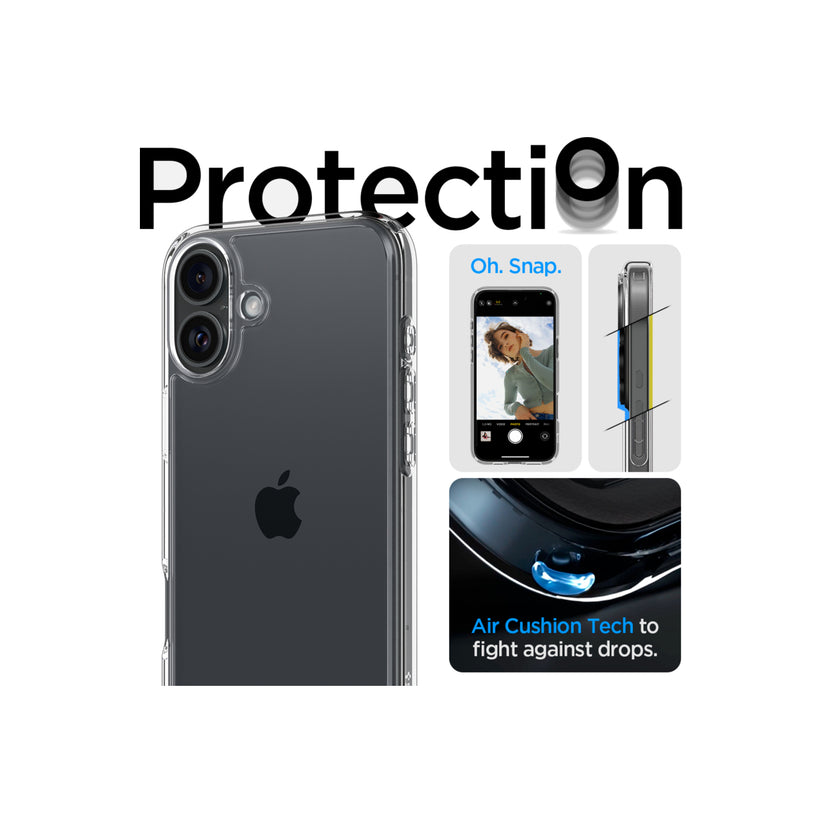 Kryt pro iPhone 16 Spigen Crystal Hybrid - průhledný - iSTYLE CZ