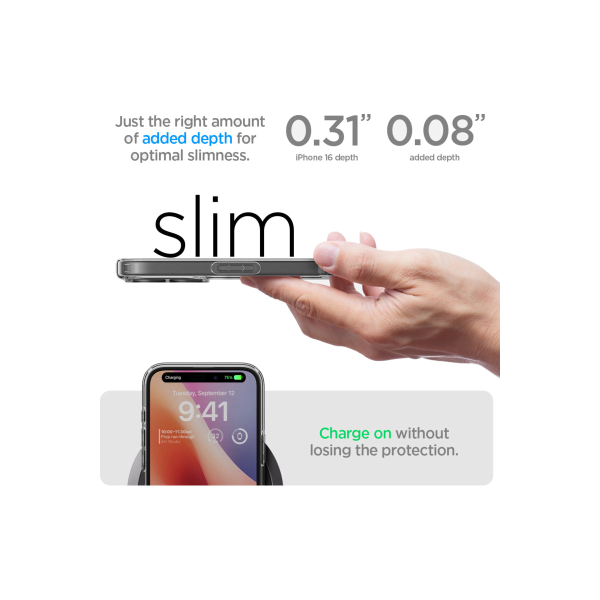 Kryt pro iPhone 16 Spigen Crystal Hybrid - průhledný - iSTYLE CZ