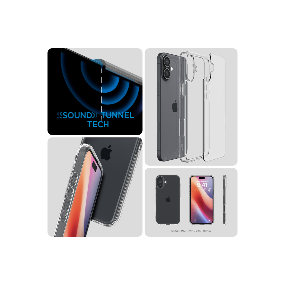 Kryt pro iPhone 16 Spigen Crystal Hybrid - průhledný - iSTYLE CZ