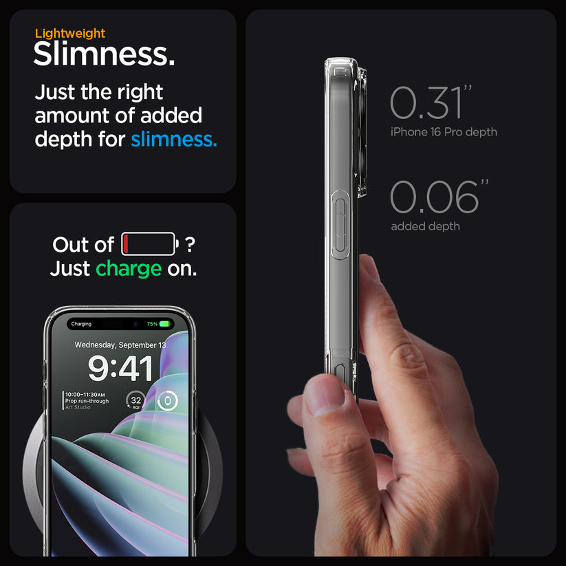 Kryt pro iPhone 16 Pro Spigen Crystal Flex MagSafe - průhledný - iSTYLE CZ