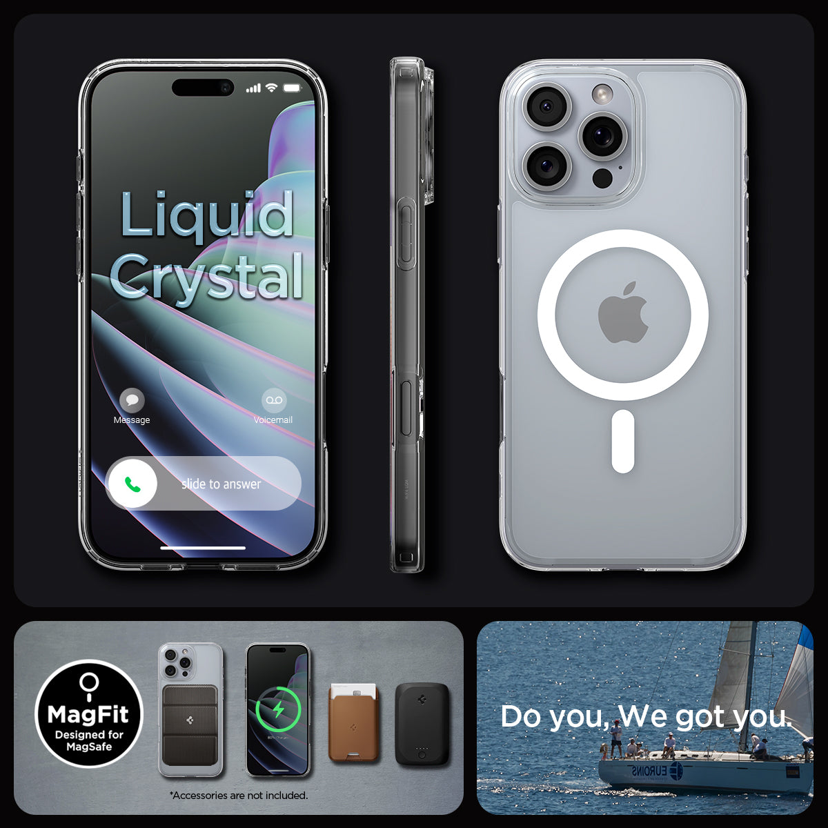 Kryt pro iPhone 16 Pro Spigen Crystal Flex MagSafe - průhledný - iSTYLE CZ