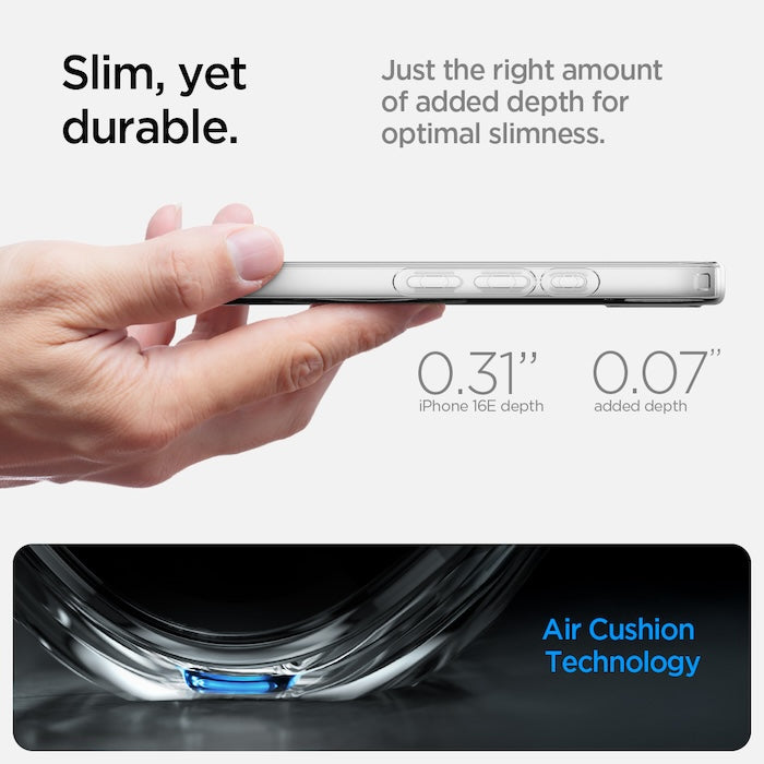 MagSafe kryt pro iPhone 16e Spigen Crystal Flex - průhledný - iSTYLE CZ