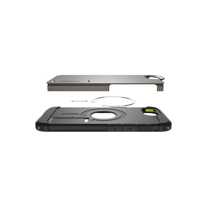 MagSafe kryt pro iPhone 16e Spigen Tough Armor - šedý - iSTYLE CZ