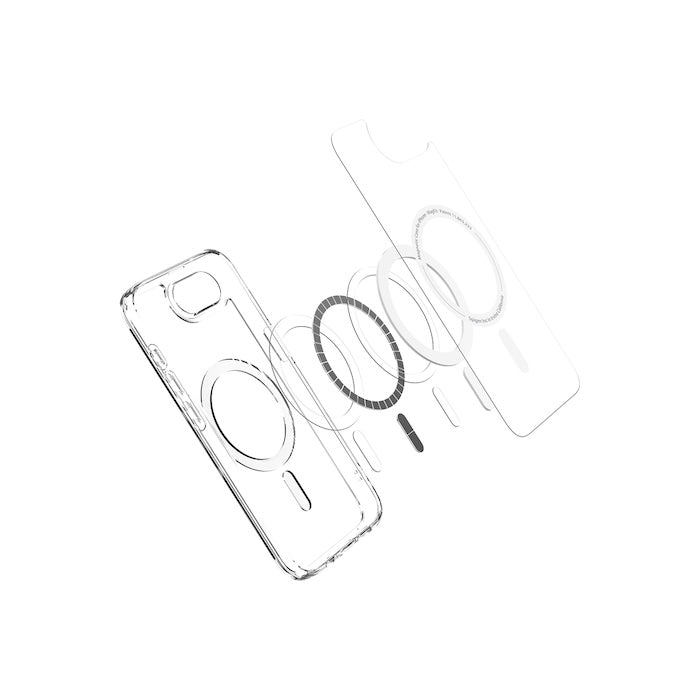 MagSafe kryt pro iPhone 16e Spigen Ultra Hybrid - průhledný - iSTYLE CZ