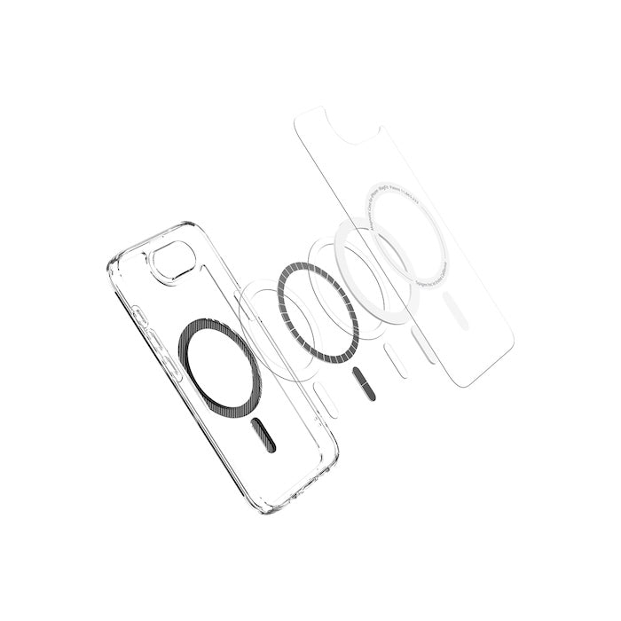 MagSafe kryt pro iPhone 16e Spigen Ultra Hybrid - průhledný karbon - iSTYLE CZ