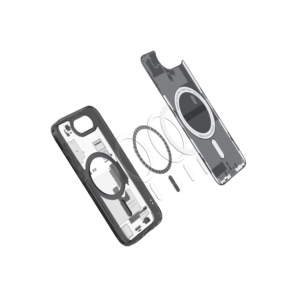 MagSafe kryt pro iPhone 16e Spigen Ultra Hybrid - zero one black - iSTYLE CZ