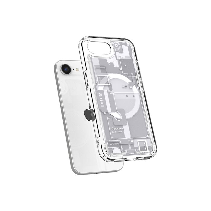 MagSafe kryt pro iPhone 16e Spigen Ultra Hybrid - zero one white - iSTYLE CZ