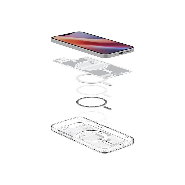 MagSafe kryt pro iPhone 16e Spigen Ultra Hybrid - zero one white - iSTYLE CZ