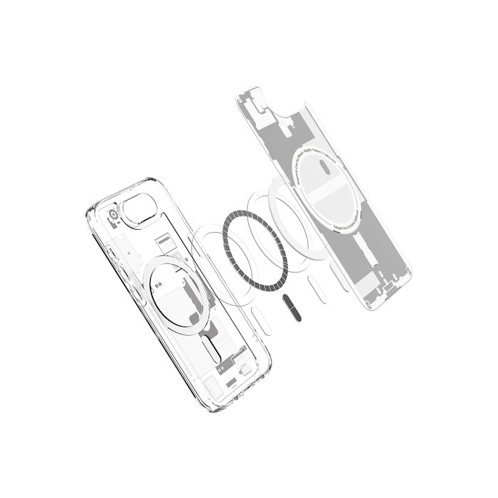 MagSafe kryt pro iPhone 16e Spigen Ultra Hybrid - zero one white - iSTYLE CZ