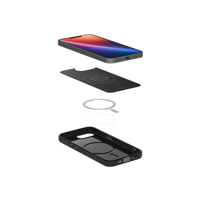 MagSafe kryt pro iPhone 16e Spigen Liquid Air - matně černý - iSTYLE CZ