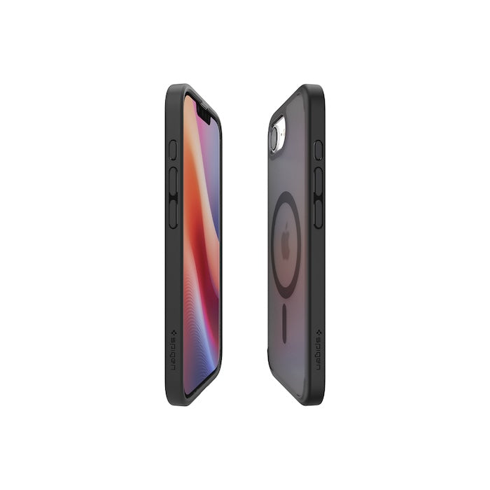 MagSafe kryt pro iPhone 16e Spigen Crystal Hybrid - černý - iSTYLE CZ