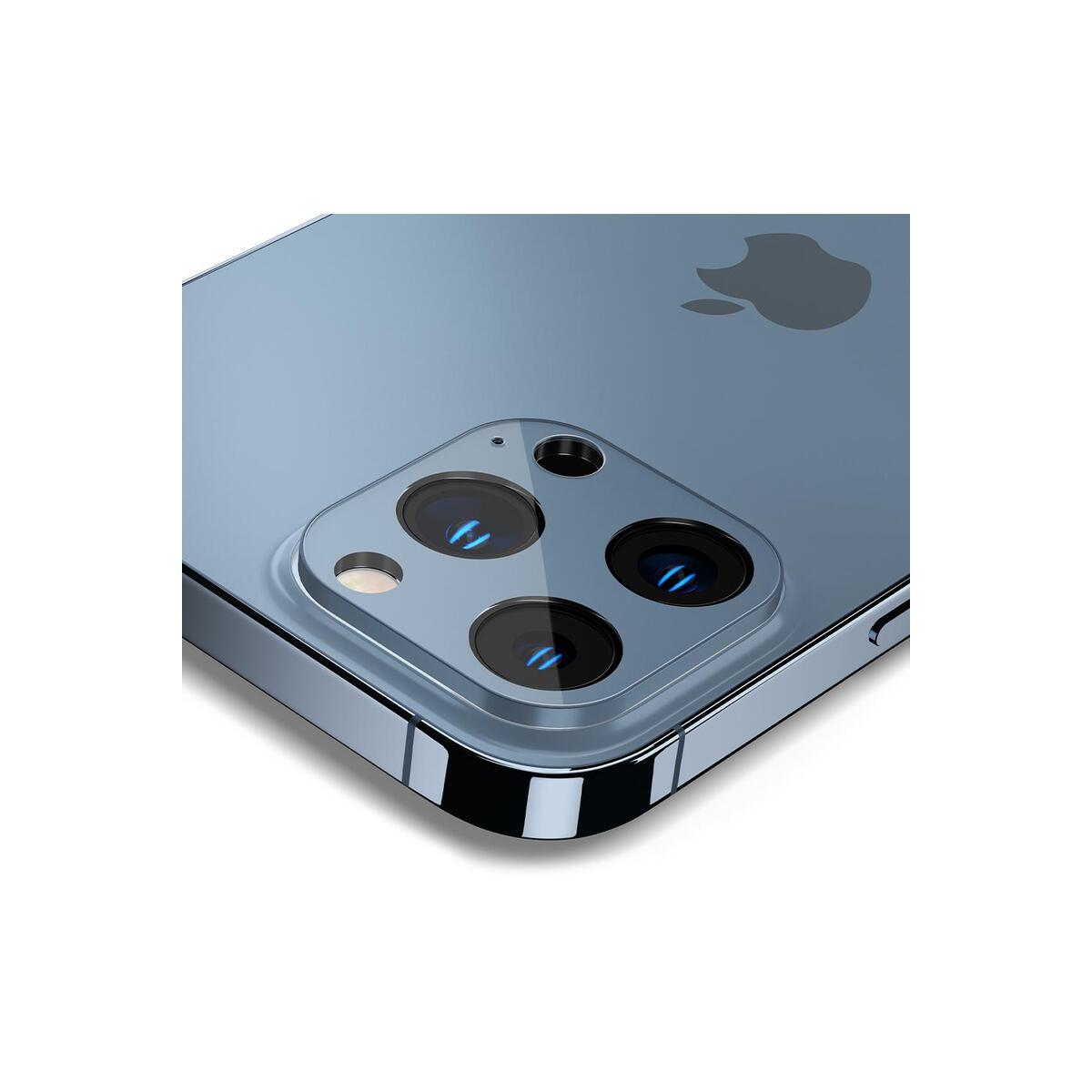 Ochranné sklo na fotoaparát pro iPhone 13 Pro/13 Pro Max Spigen tR Optik 2 Pack - horsky modré